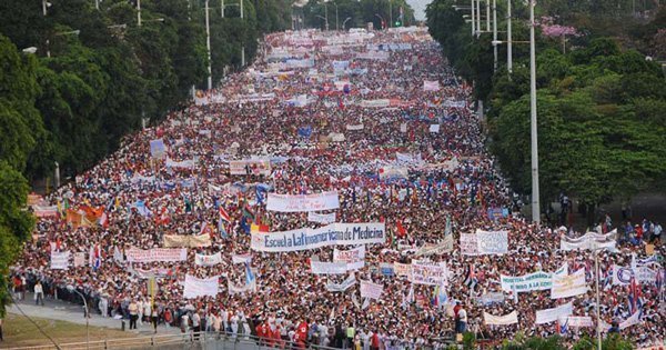 May Day March in Havana Source: http://www.havanatimes.org